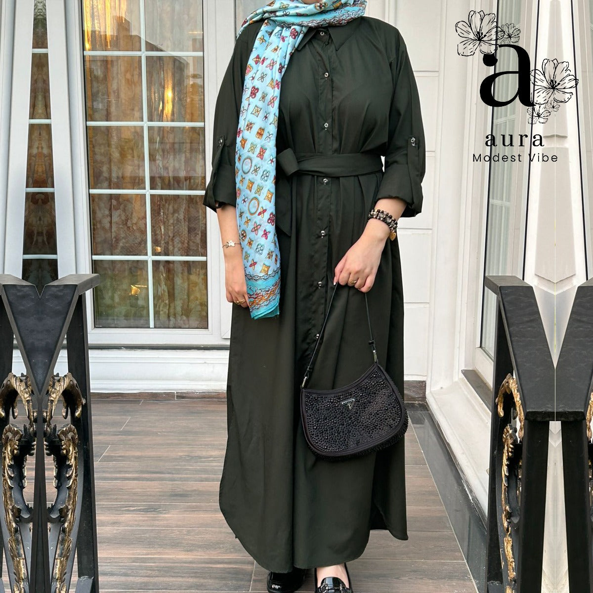 Flag Green Abaya