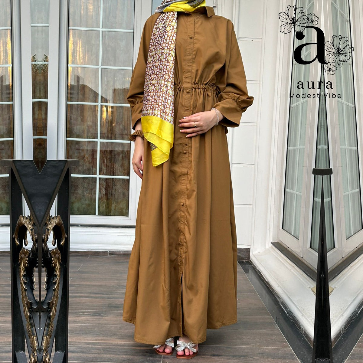 Camel Brown Abaya